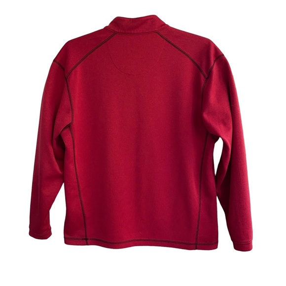PEBBLE BEACH Long Sleeve Red Performance 1/4 Zip Size Medium - Picture 2 of 7